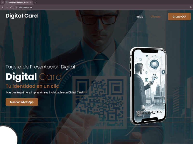 Informaci&oacute;n De Tarjeta de Presentaci&oacute;n Digital